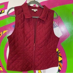 Kim Rogers, Quilted Vest. Size Petite Medium. Good used condition!